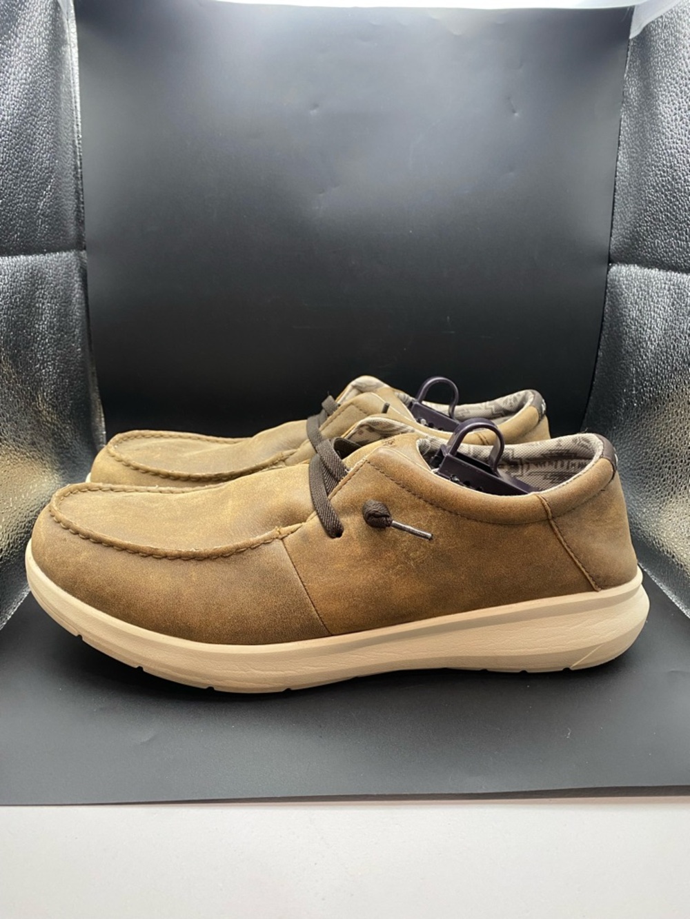 Ariat HiLo Brown Bomber Mens Size 15 D Moccasin Shoes Slip On 10046941
